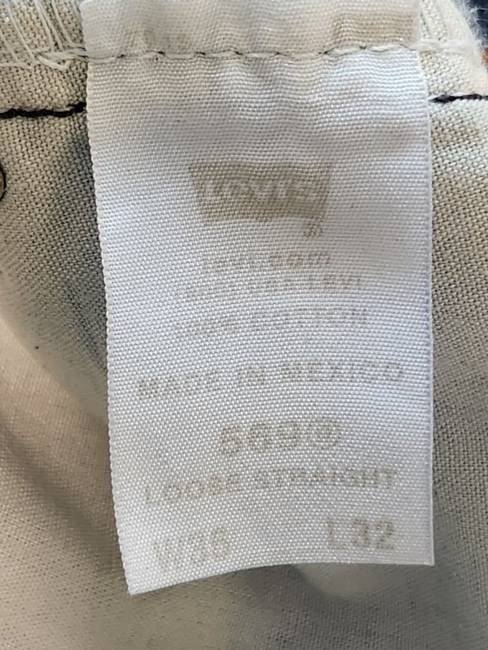 Levi's 569 Loose Straight Jeans Men's 36x32 Dark Wash Denim No Flaws - Picture 5 of 5